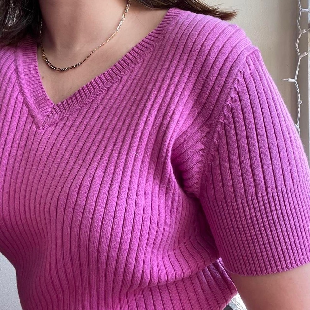 Merona knit pink sweater